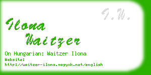 ilona waitzer business card